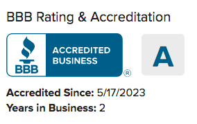 BBB Badge of A rating